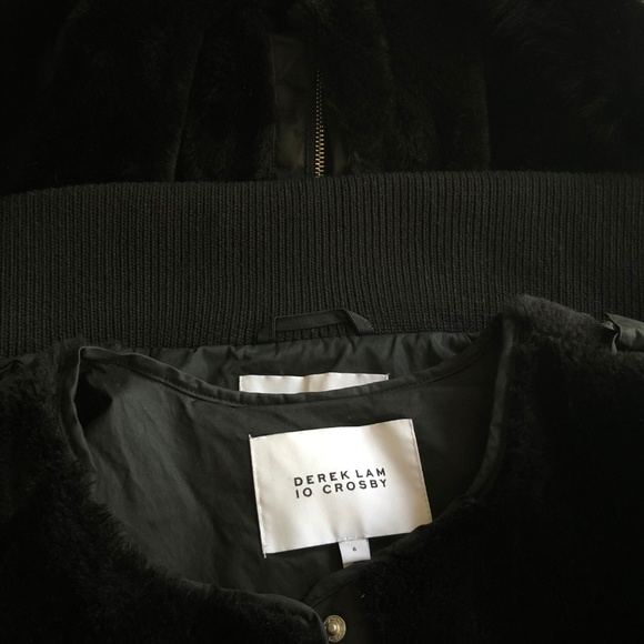 Derek Lam 10 Crosby Fox Fur-Trimmed Anorak Coat S6 - Picture 7 of 8
